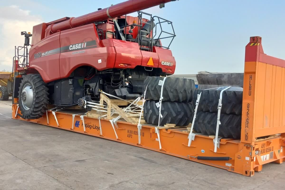 Cosechadora Case IH inspeccionada y comprada en nombre de un cliente