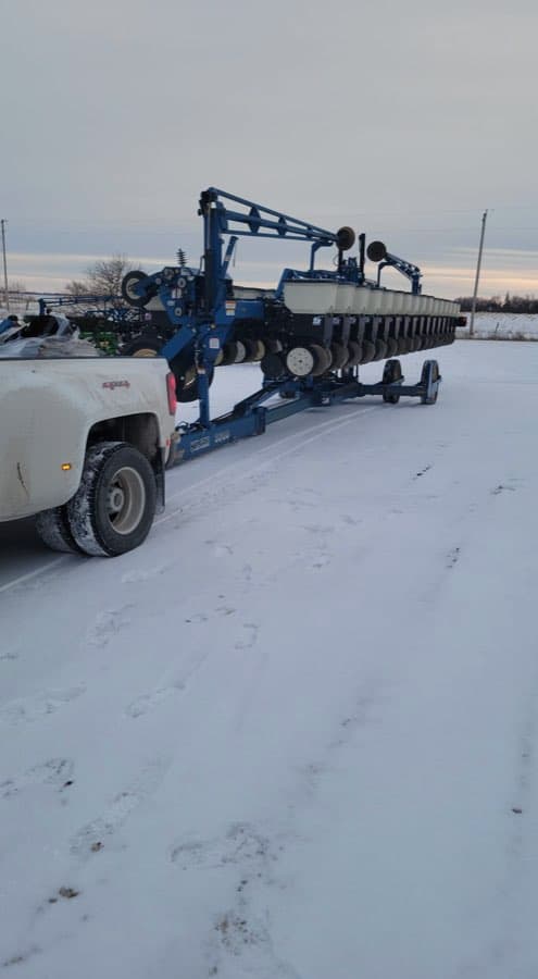 Kinze Planter — Winter Pickup & Transport — 40ft Flat Rack to Bishkek, Kyrgyzstan