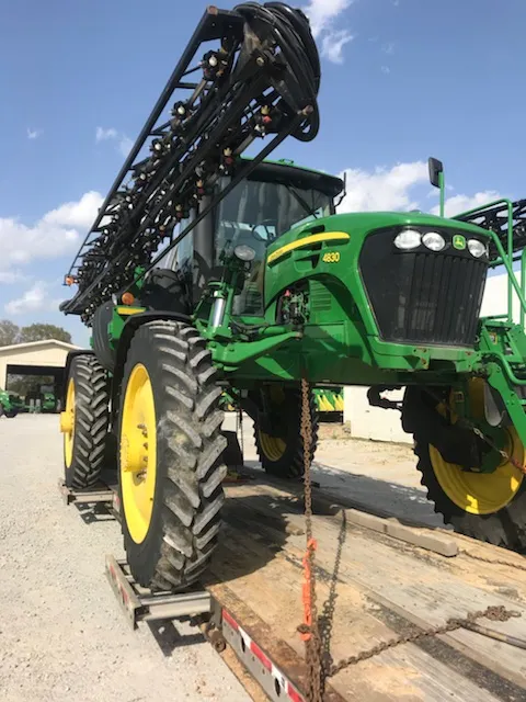John Deere 4830 Sprayer - Flat Rack Shipment to Ukraine — View 1